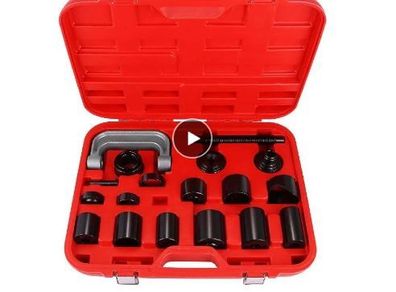 Ball Joint Extractor Kit, Tool for Removing Parts and Car Repair, Carbon Steel Accessory, Adjustable, Instrument for Workshop and Garage, 21 Units per Set