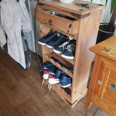Mexican pine wine rack/ shoe rack