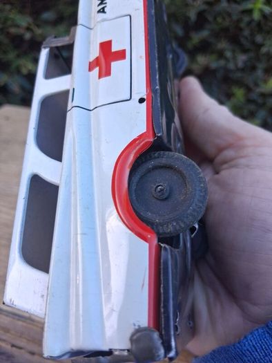 Rare 1960's MTH Japanese Tin plate Friction Ambulance