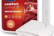 Silentnight Comfort Control Electric Blanket Double Bed - Heated Underblanket with 4 Heat Settings - Fast Heat Up - Overheat Protection and Easy Fit Straps - Machine Washable - Double - 135x120cm