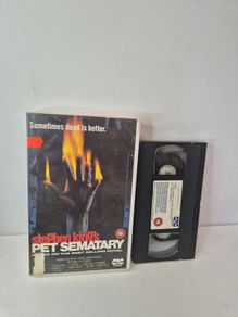 Stephen King's Pet Sematary VHS (1989)  Original Big Box Ex-Rental (Rare Cult Horror)