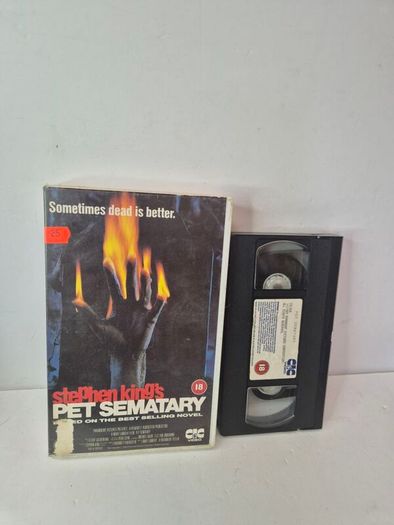 Stephen King's Pet Sematary VHS (1989)  Original Big Box Ex-Rental (Rare Cult Horror)