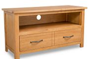 TV Cabinet 90x35x48 cm Solid Oak Wood