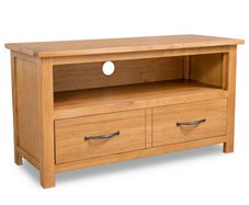 TV Cabinet 90x35x48 cm Solid Oak Wood