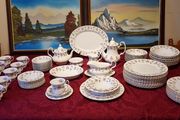 92 Pc. Royal Albert Winsome Bone China Gold Gilt Dinner, Coffee And Tea Service / Set For 12 Person Setting Made In England