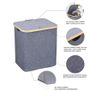 Waterproof Foldable Laundry Basket With lid With Handle Large Bamboo Dirty Clothes/Toys/Debris Multifunction Storage Basket Image 2