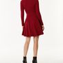 Karen Millen Red High Neck Zip Dress Image 8