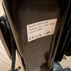 Deville 2000W 9-Fin Oil-Filled Radiator, Black