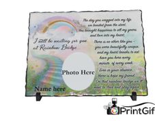 Personalised Pet Memorial Slate/Plaque