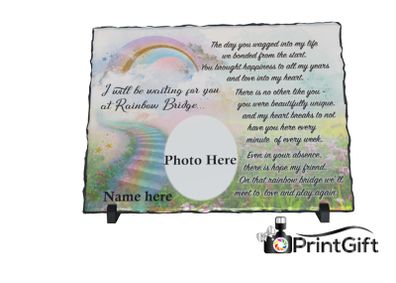Personalised Pet Memorial Slate/Plaque