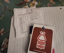 Nottingham forest premier league cards