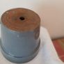 Glazed Terracotta Planter Pot.  Slate grey. Image 6