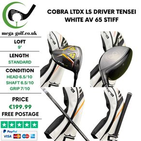 Cobra LTDx LS Driver / 9 Degree / Tensei White Av 65 Stiff