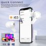 AOTONOK Bluetooth headphones 5.3 In ear with CVC 8.0 microphone, 40H, IP7 proof Image 5
