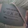 Acrylic wool baby super soft pastel green 100g NEW Image 3