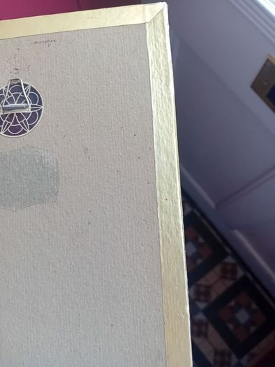 A Pair of mid century painted silk panels