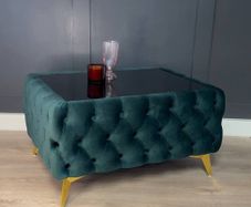 Chesterfield velvet coffe table