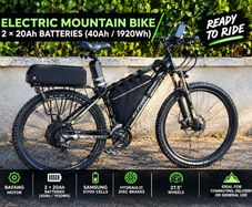 Electric bike, x2 batteries 48 V 20 Ah