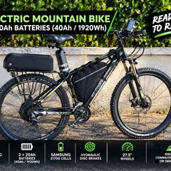 Electric bike, x2 batteries 48 V 20 Ah