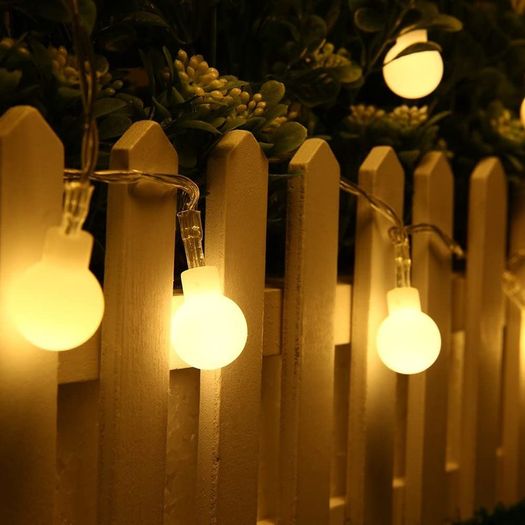 Fairy String Lights Battery Powered 49FT/15M 100Leds Indoor Outdoor String Lights LED 8 Modes Waterproof with Remote & Timer for Bedroom Christmas Wedding Garden Party Decoration - Warm White