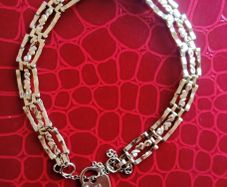 9ct gold gate-style link bracelet