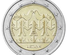 Lithuania 2 Euro Commemorative Coin 2018 - Lithuanian Song and Dance Celebration. UNCIRCULATED