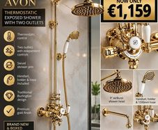 Burlington Avon Thermostatic Shower Kit
