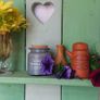 Rustic Floating Shelf / Coat Rack with hooks. Image 4