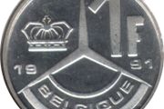 Belgium 1 Franc,1990
