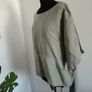 Linen tunic or blouse asymmetric over size large Image 5