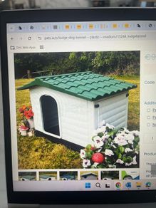 plastic dog kennel