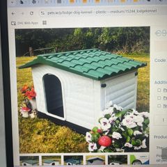 plastic dog kennel