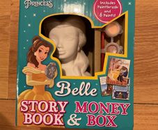 Disney Princess Belle Story Book Money Box and Paint Kit