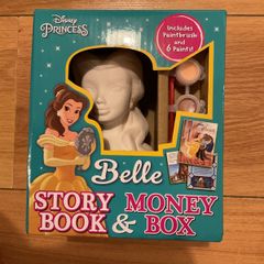 Disney Princess Belle Story Book Money Box and Paint Kit