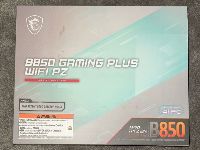 Msi B850 Gaming Plus Wifi PZ NEW