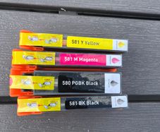 Set of Compatible Canon 580/581 Colour Ink Cartridges
