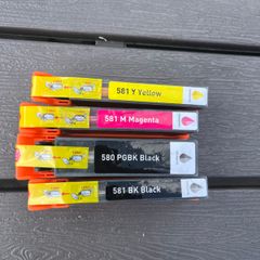 Set of Compatible Canon 580/581 Colour Ink Cartridges