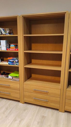 Oak color book shelf  lots of space