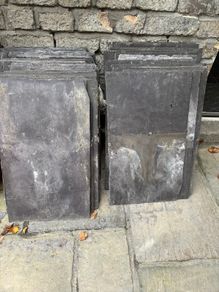 Natural slate roof tiles