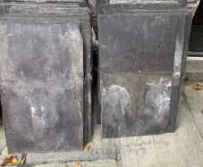 Natural slate roof tiles