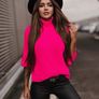 Women's turtleneck long sweater Image 6