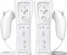 2-Pack Wii Remote Plus with Built-in MotionPlus gyroscope, Compatible with all original Wii Remote accessories, Wii Controller for Wii/Wii U