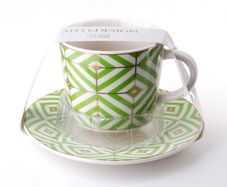 Porcelain Cup and Saucer Zoe 240 Ml