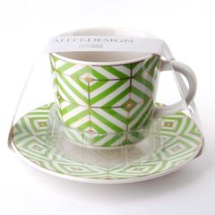 Porcelain Cup and Saucer Zoe 240 Ml