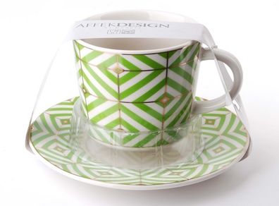 Porcelain Cup and Saucer Zoe 240 Ml