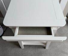 Pair of EZ Living White Bedside Lockers / Nightstands