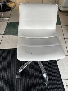 White manicure and pedicure chair