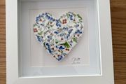 Handmade framed Mosaic Heart