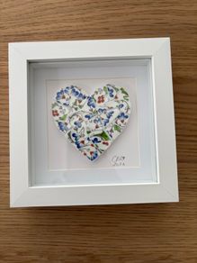 Handmade framed Mosaic Heart