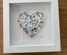 Handmade framed Mosaic Heart